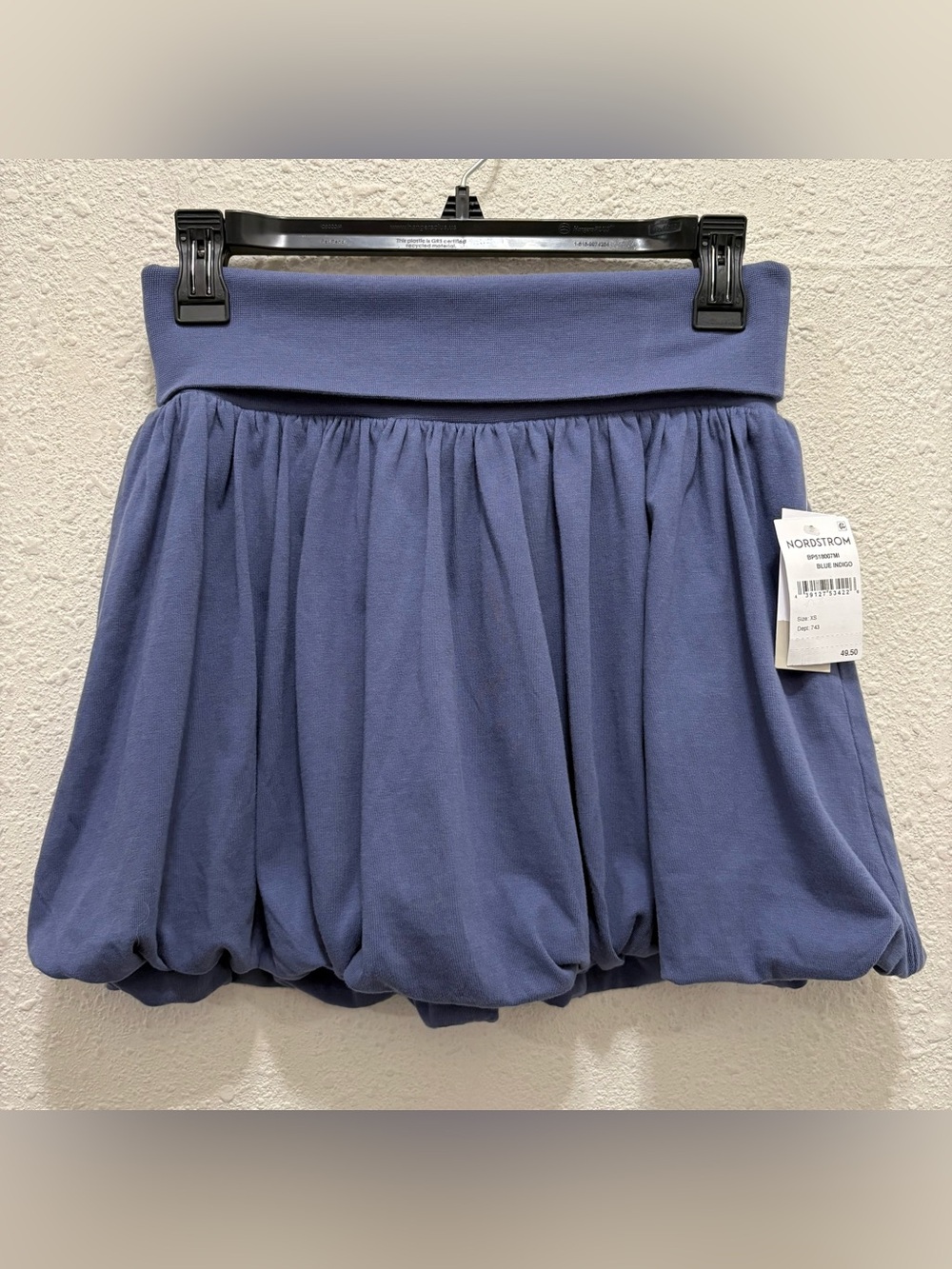 BP. Puff Mini Skirt in Blue Indigo NWT XS